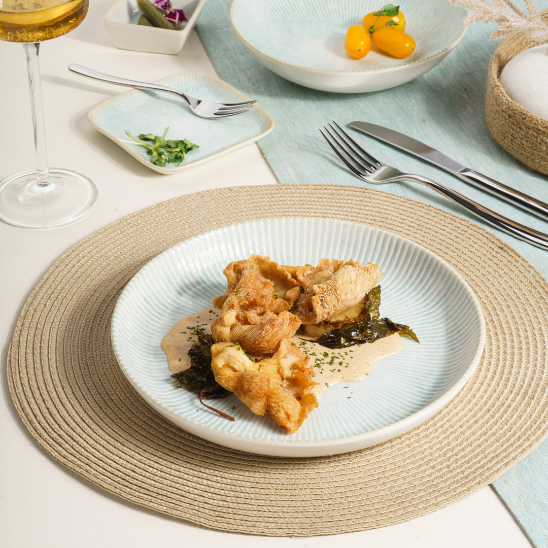 Classic Flat Dining Plate | Porcelain | Set of 6