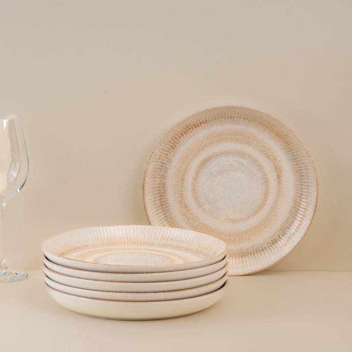 Modern Flat Plate | Porcelain | Pack of 6