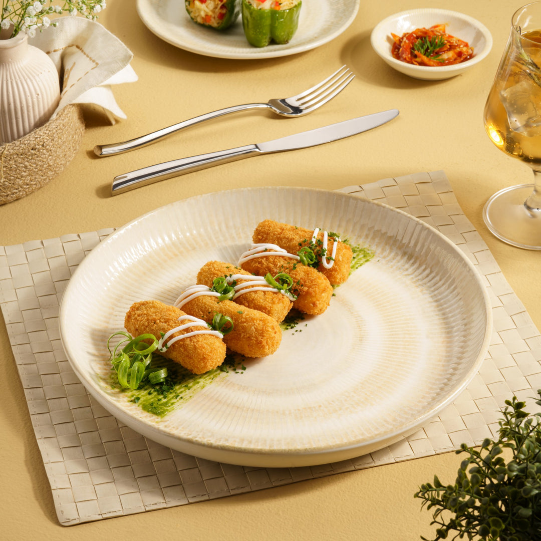 Modern Flat Plate | Porcelain | Pack of 6
