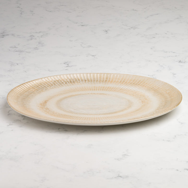 Premium Oval Plate with Foot | 12.59" | Porcelain | Set of 6