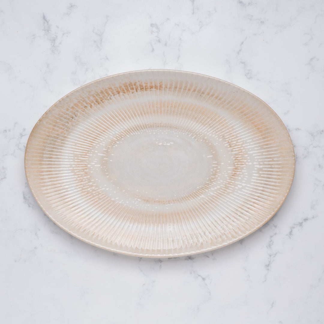 Premium Oval Plate with Foot | 11" | Porcelain | Set of 12