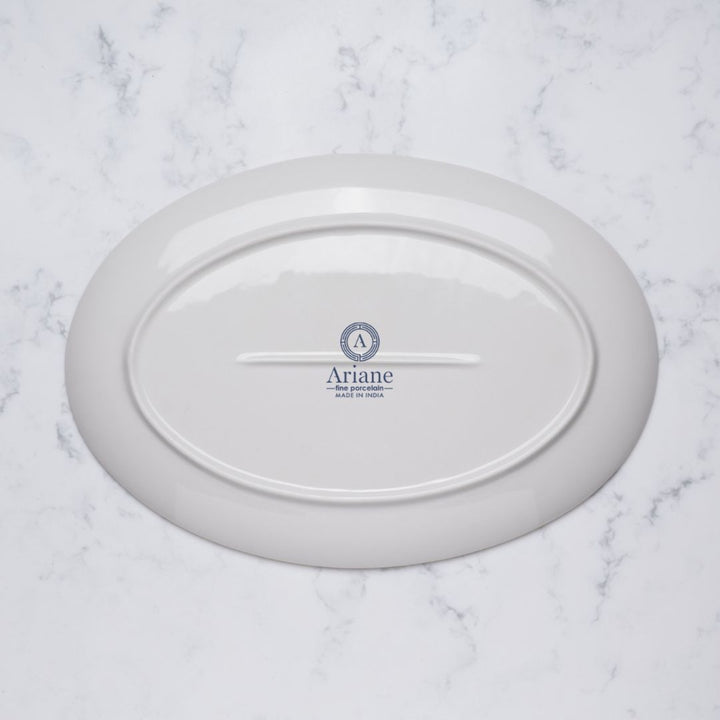 Premium Oval Plate with Foot | 11" | Porcelain | Set of 12