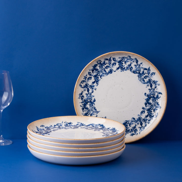 Porcelain Plate Flat | 10.62", Pack of 6