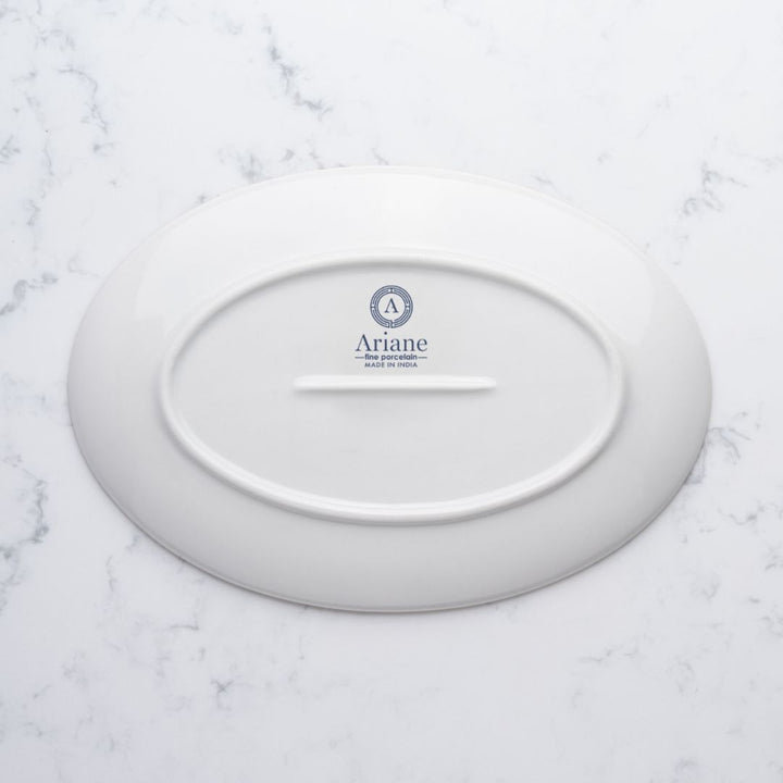 Plate Oval With Foot | Amalfi | Porcelain, Set of 12