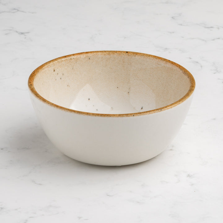 Bowl Non Stackable With Foot | Porcelain | Set of 12
