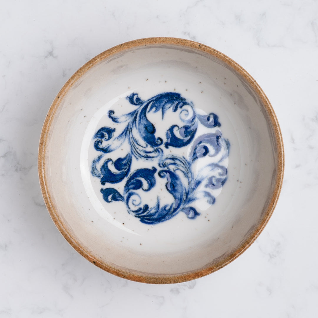 Bowl Non Stackable With Foot | Amalfi | Porcelain , Set of 4