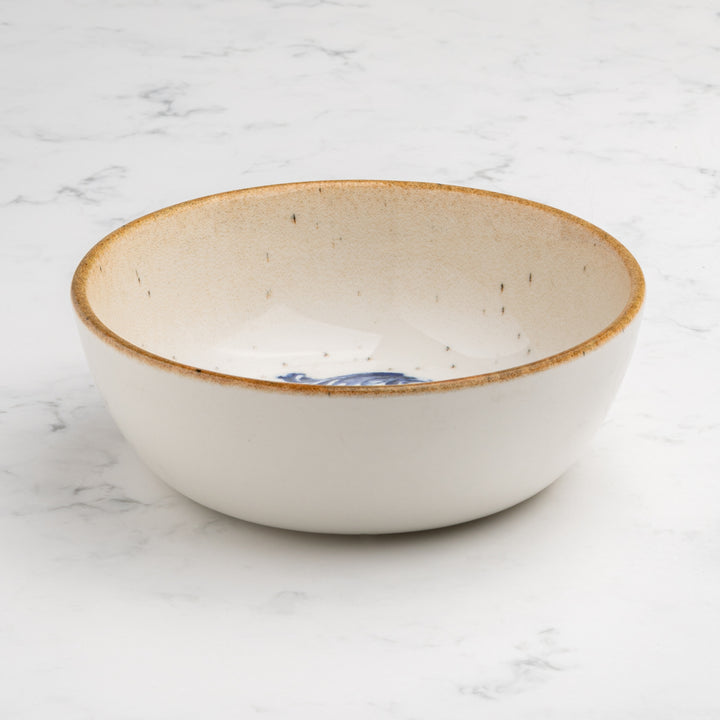 Bowl Non Stackable With Foot | Amalfi | Porcelain , Set of 4