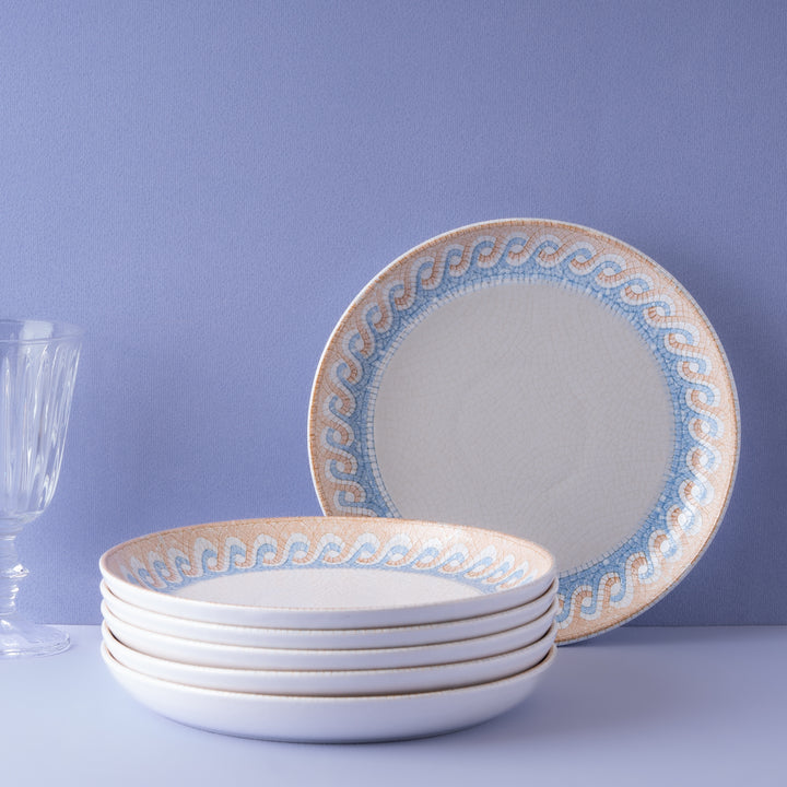 Porcelain Plate Flat | Athena, Pack of  6