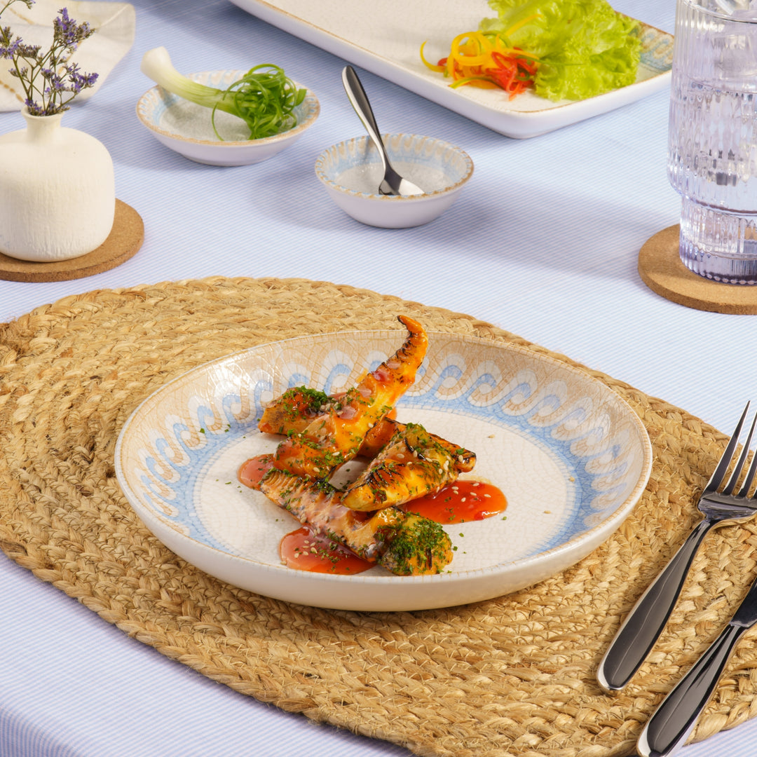Porcelain Plate Flat | Athena, Pack of  6