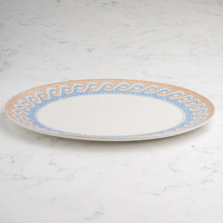 Oval Plate With Foot | Porcelain, Set of 6