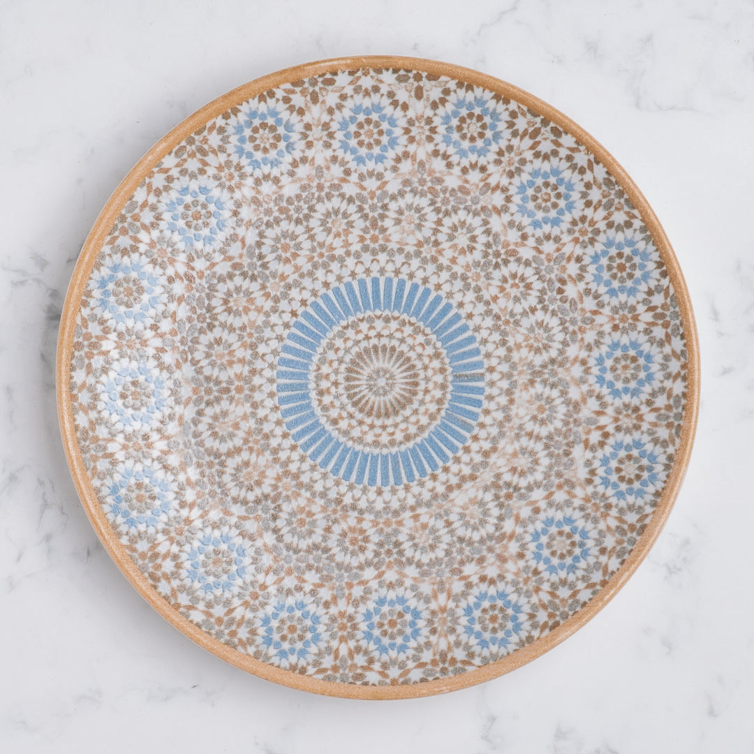 Round Rimless Plate | Pack of 6, Porcelain