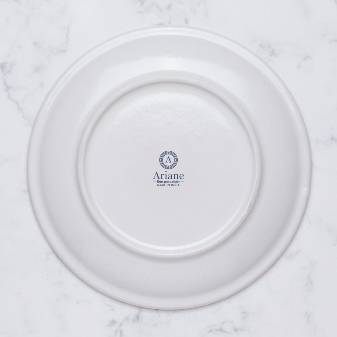 Round Rimless Plate | Pack of 6, Porcelain