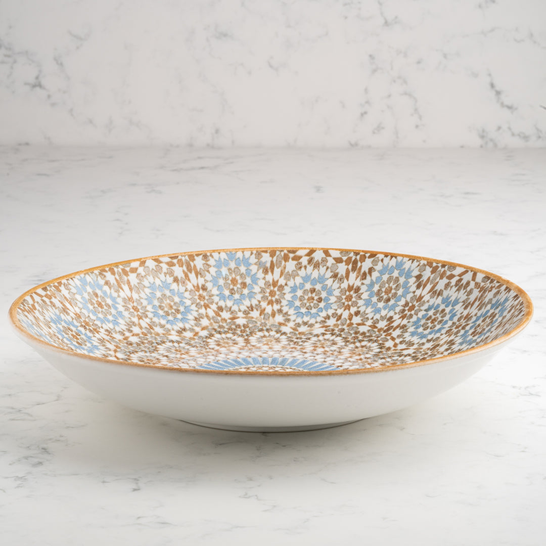 Round Wok Deep Plate | Set of 6 | Porcelain  | 11"