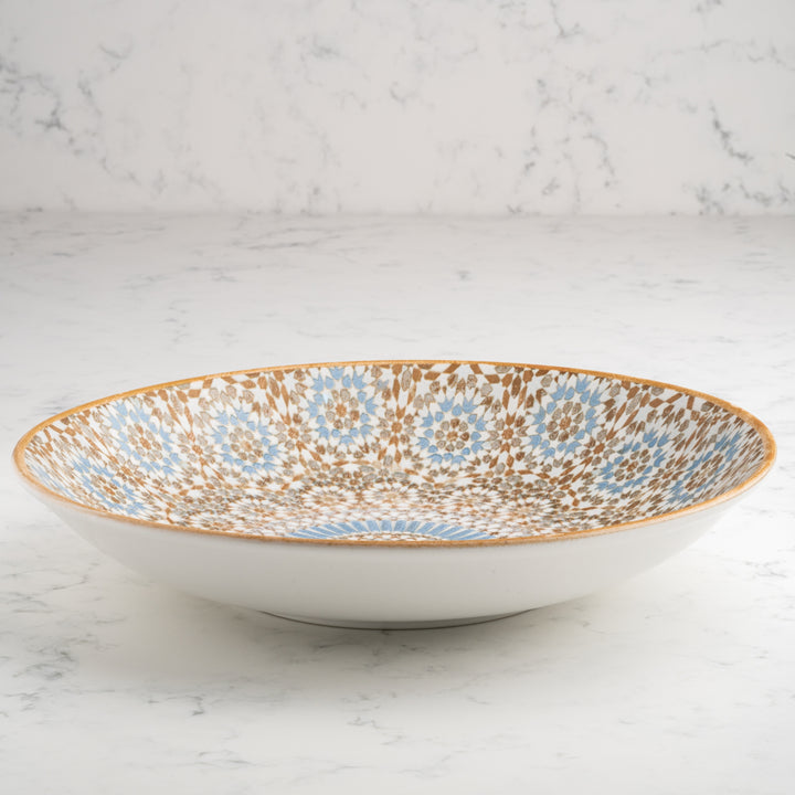 Round Wok Deep Plate | Set of 6 | Porcelain  | 11"
