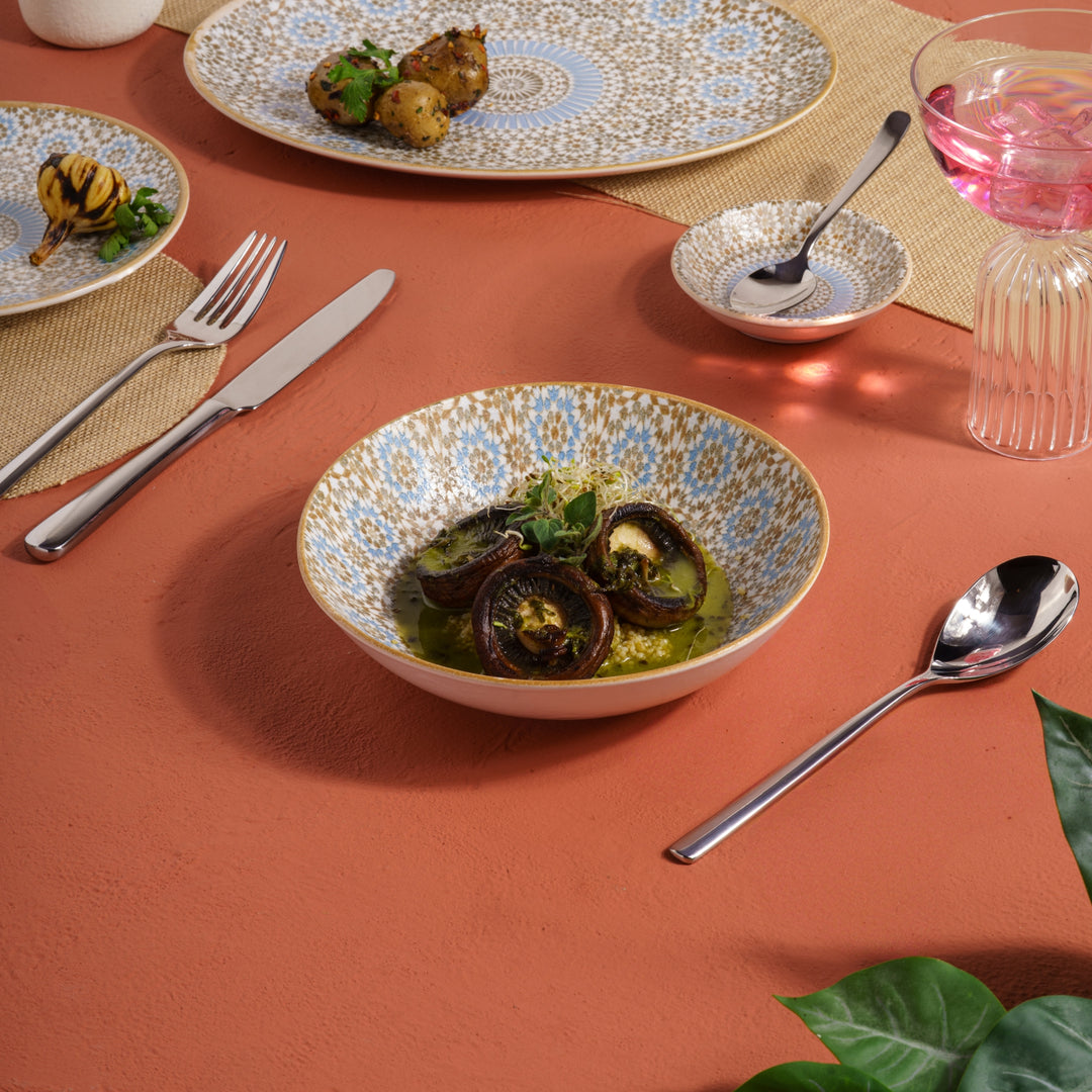 Tangier Deep Plate | Porcelain |  Pack of 6