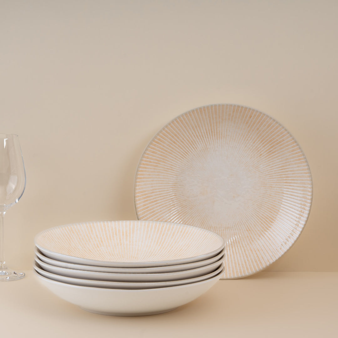 Round Cous Cous Deep Plate| Porcelain, 50.75oz | Pack of 6