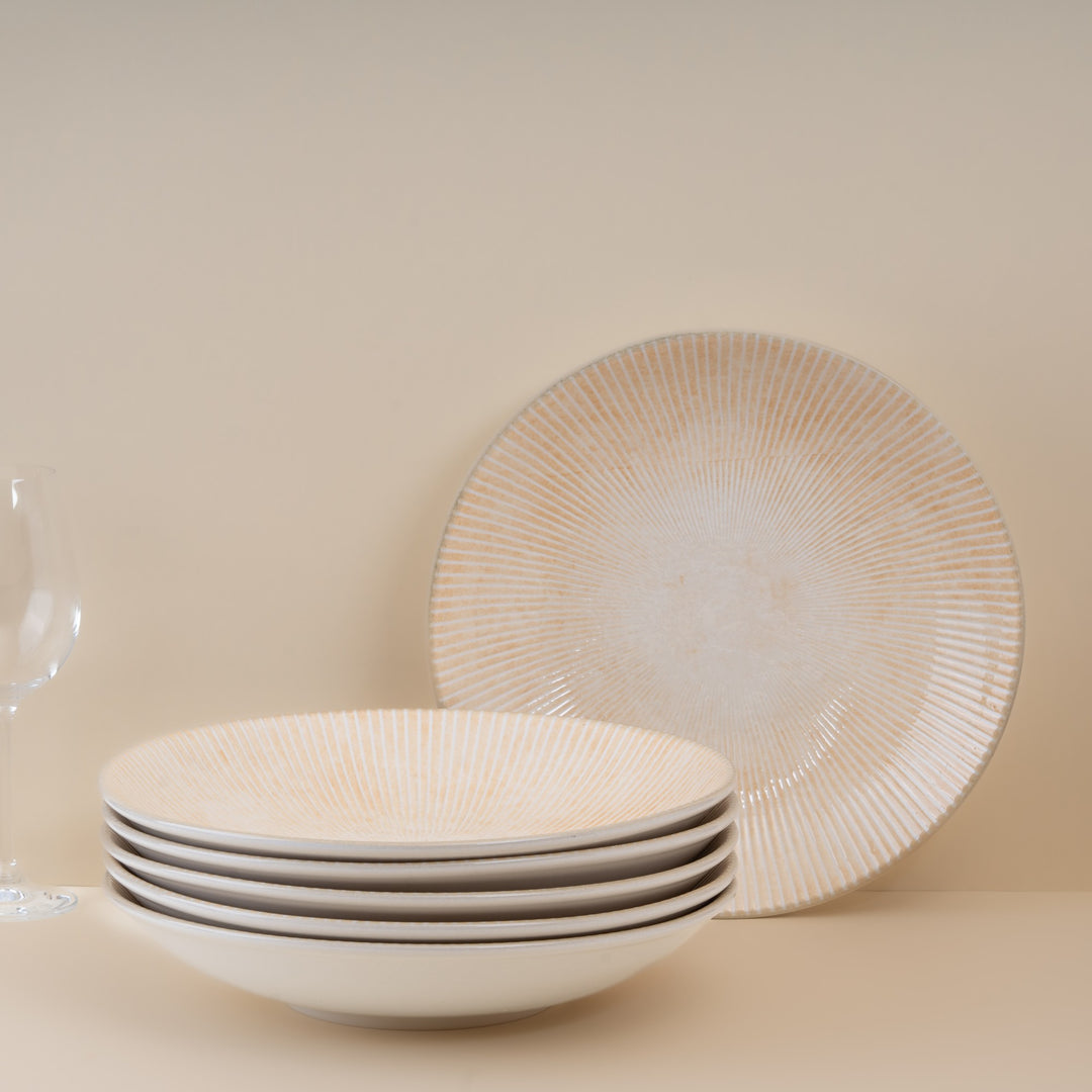 Round Wok Deep Plate | Porcelain, 91.3oz | Pack of 6