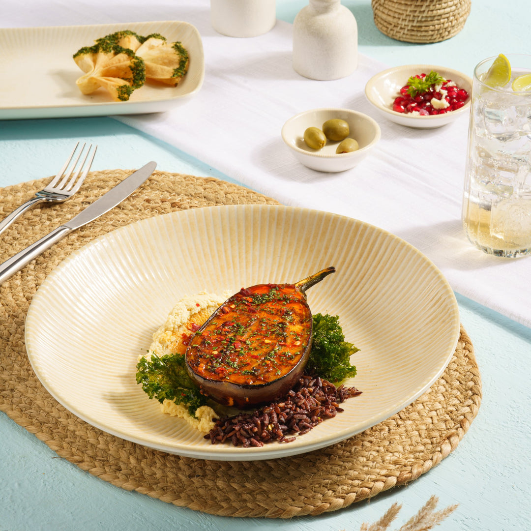 Round Wok Deep Plate | Porcelain, 91.3oz | Pack of 6