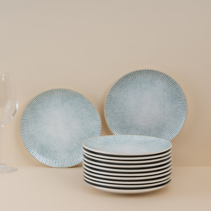 Round Rimless Plate | Porcelain, Pack of 12