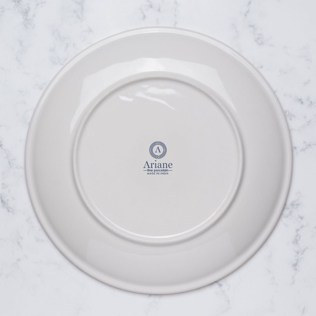 Elegant Round Rimless Plate | Porcelain | Set of 12