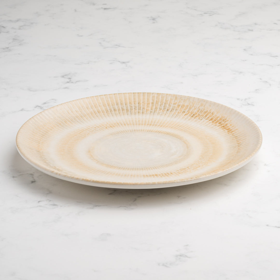 Elegant Round Rimless Plate | Porcelain | Set of 12