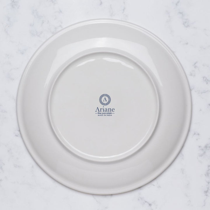Durable Round Rimless Plate | Porcelain | Set of 6