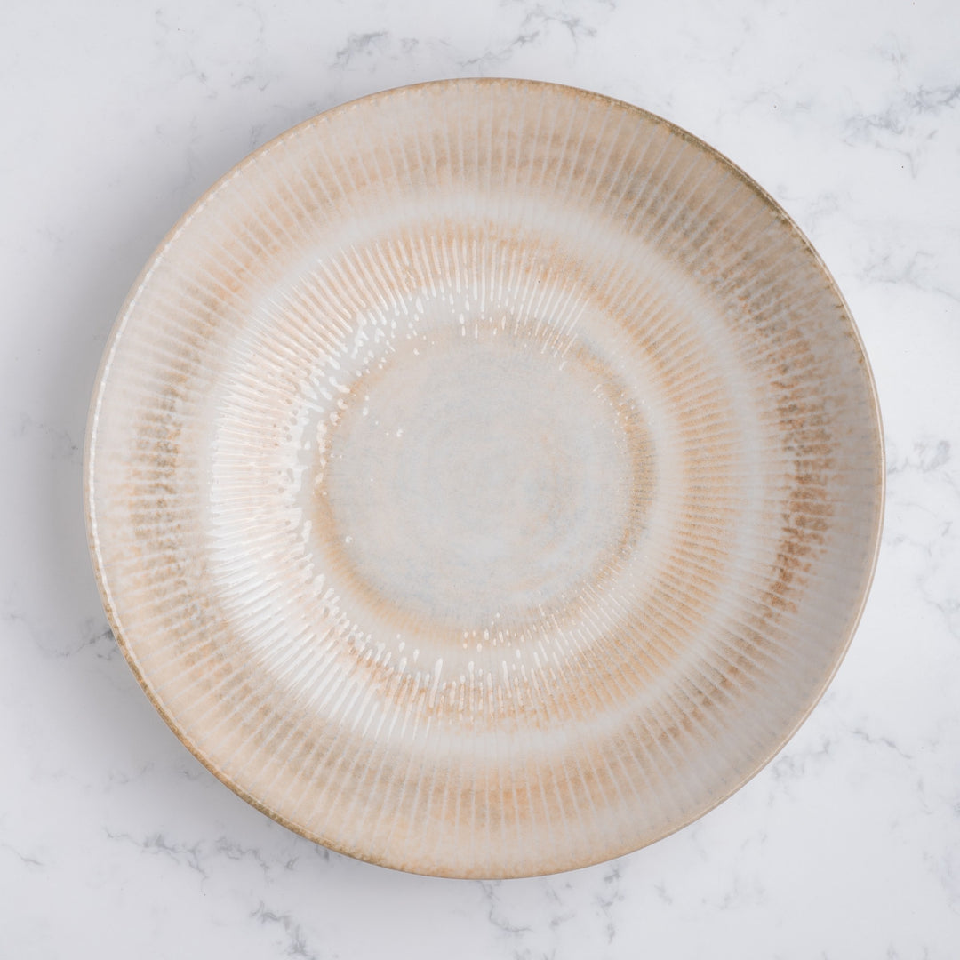 Modern Round Deep Cous Cous Plate | Porcelain , 50.72oz | Set of 6