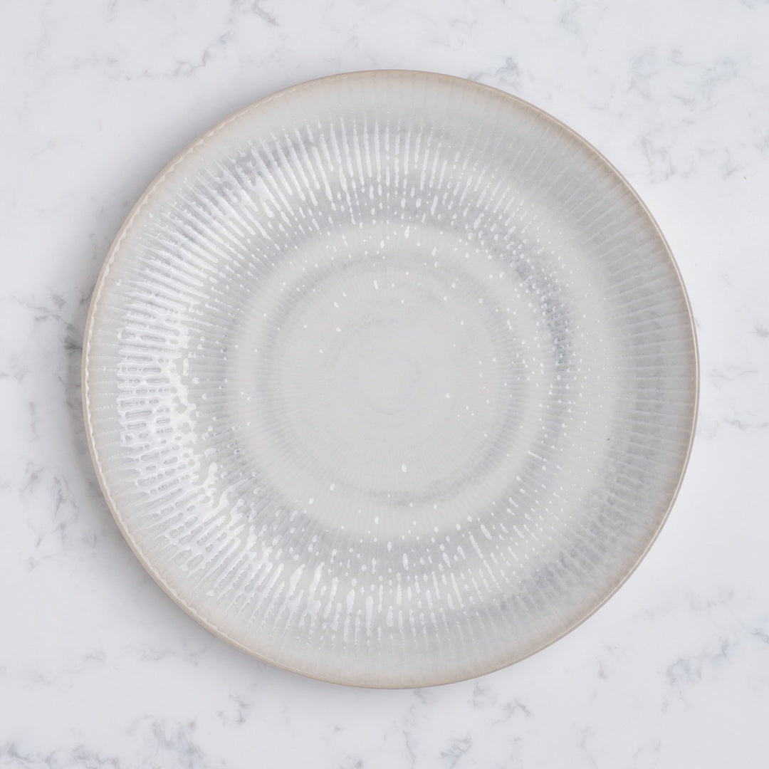 Round Rimless Plate | Porcelain, Set of 6