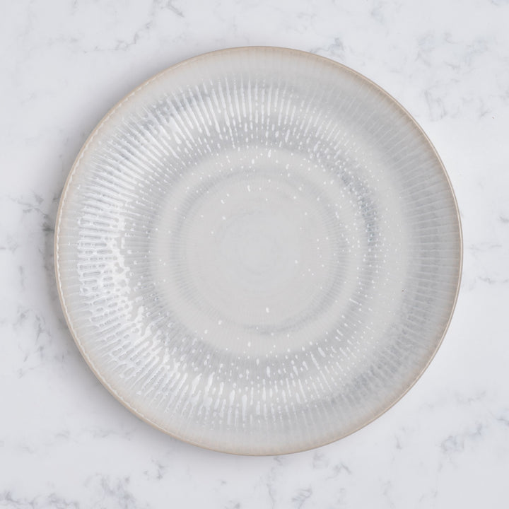Round Rimless Plate | Porcelain, Set of 6