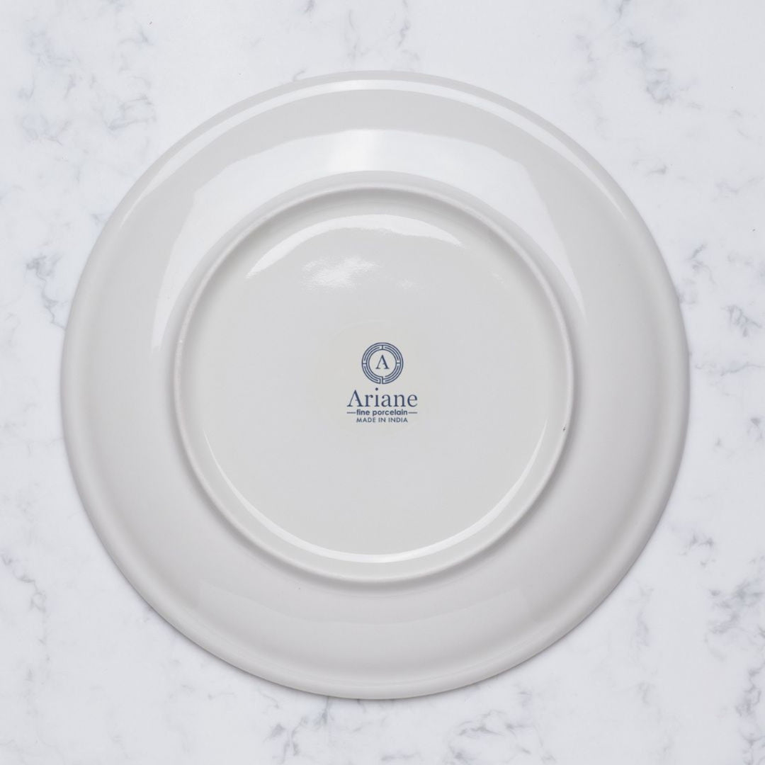 Round Rimless Plate | Porcelain, Set of 6