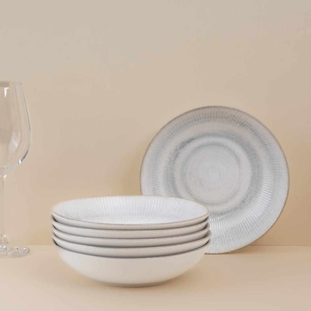 Round Deep Plate | Case of6 | Porcelain