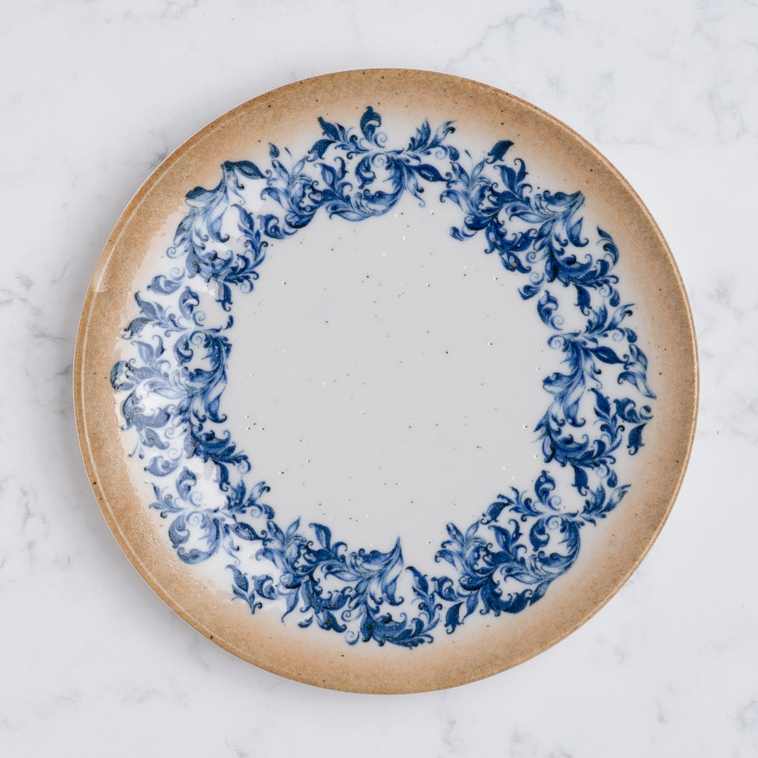 Round Rimless Plate | Porcelain Set of 12