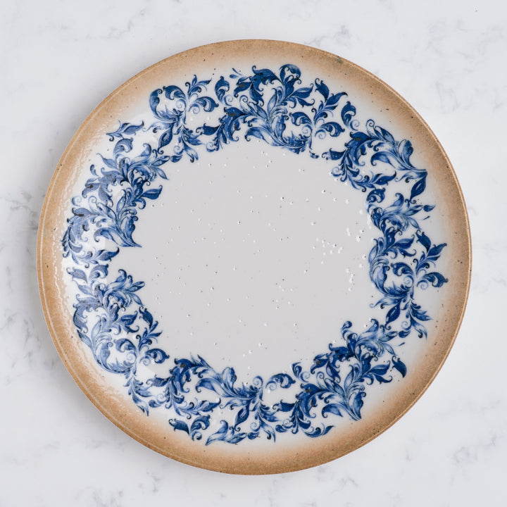 Porcelain Round Rimless Plate | Amalfi | Set of 6