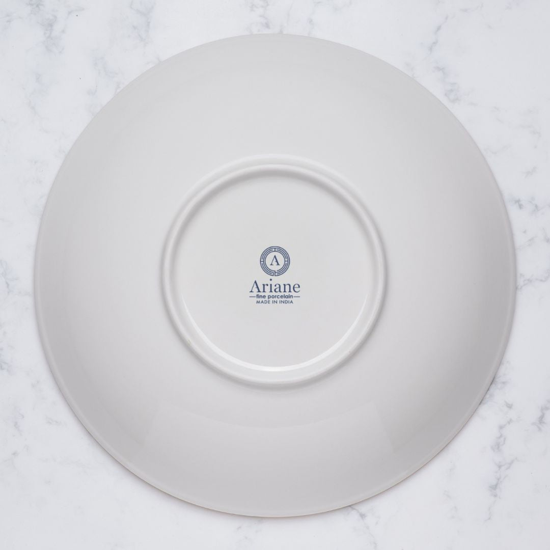 Round Wok Deep Plate | Porcelain|  11", Pack  of 6