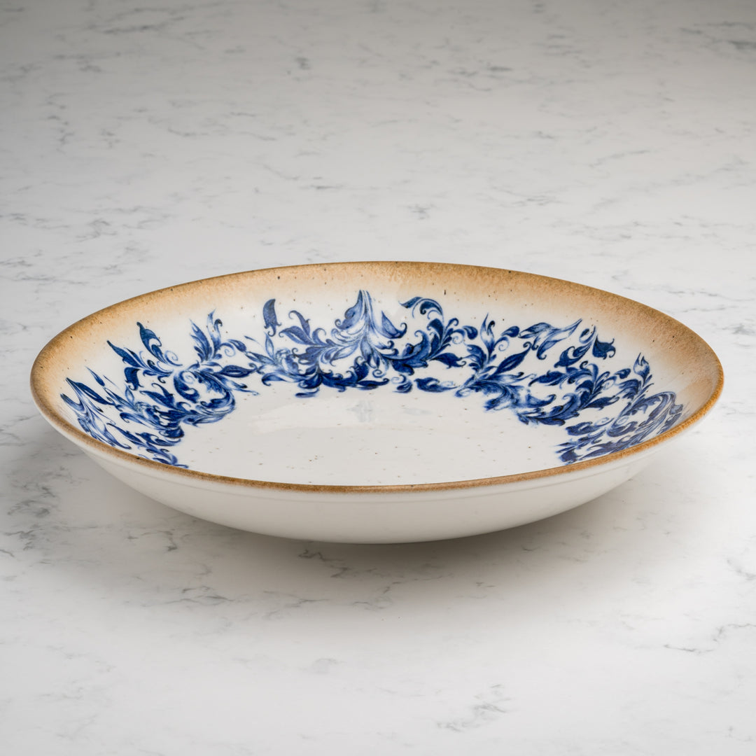 Round Wok Deep Plate | Porcelain|  11", Pack  of 6