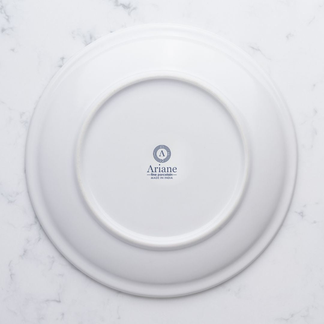 Round Rimless Plate | Porcelain , Pack of  12