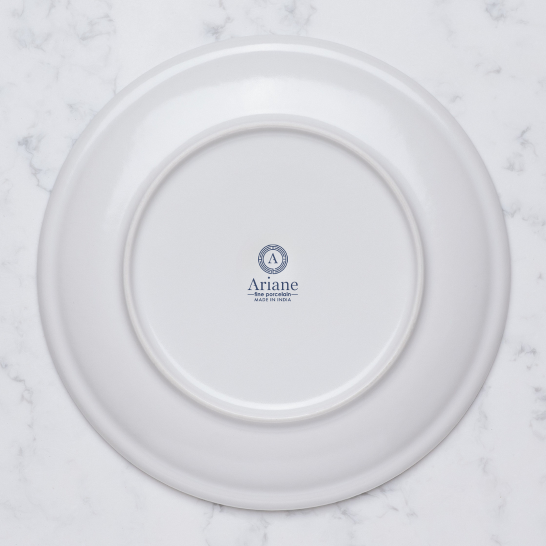 Round Rimless Plates | Porcelain, Set of 6
