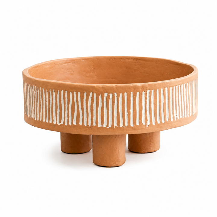 Handcrafted Ecomix Coral Decorative Bowl | Coastal Table Accent