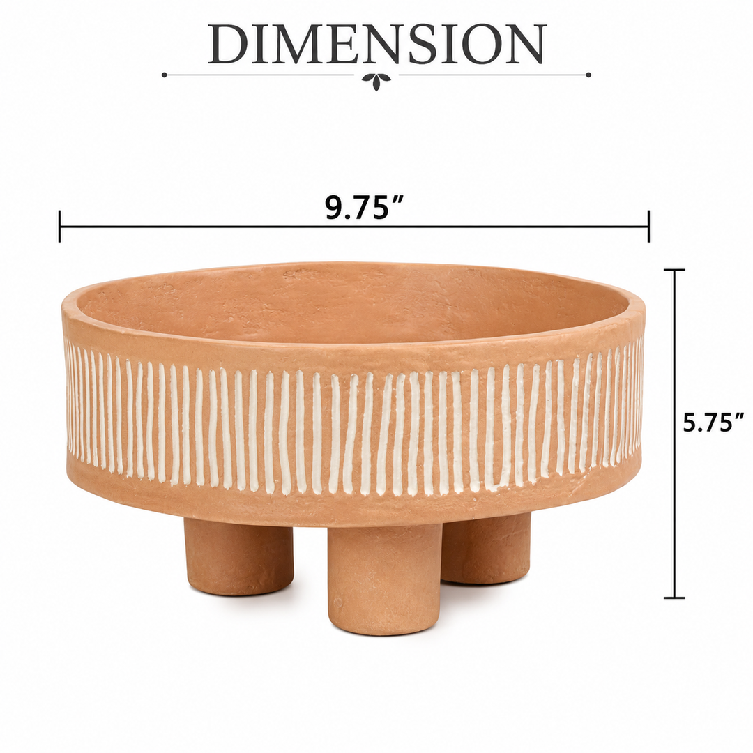 Handcrafted Ecomix Coral Decorative Bowl | Coastal Table Accent