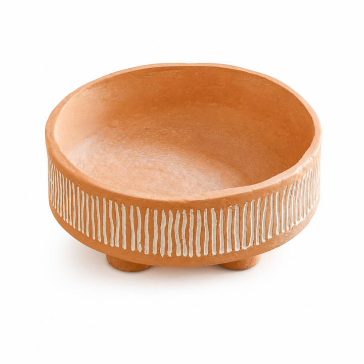 Handcrafted Ecomix Coral Decorative Bowl | Coastal Table Accent