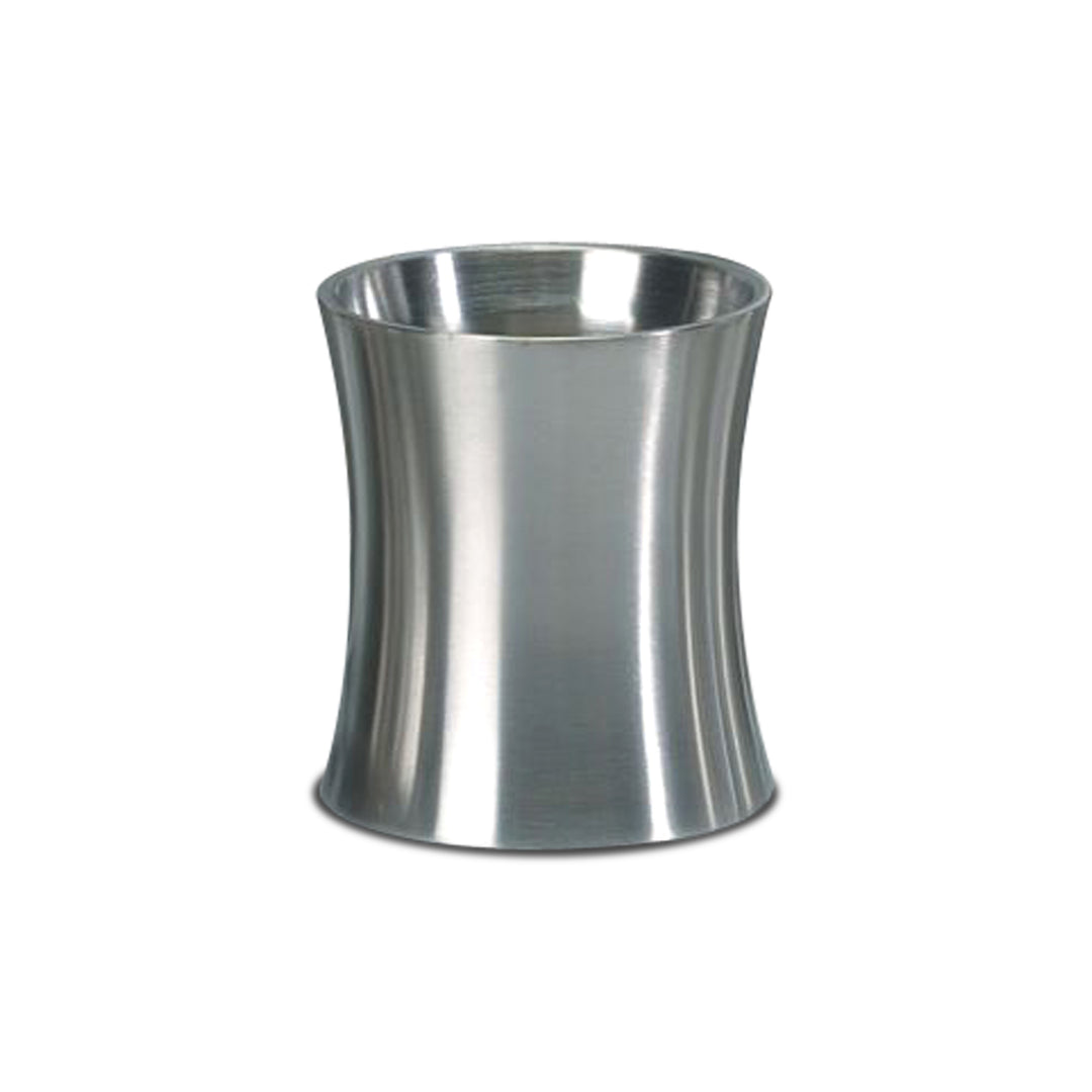 Stainless Steel Tumbler Cup | Decorative Rinse Cup,Drinking Glass,Toothbrush & Makeup Brush Holder for Vanity Countertops,Sink & Desk | Brushed