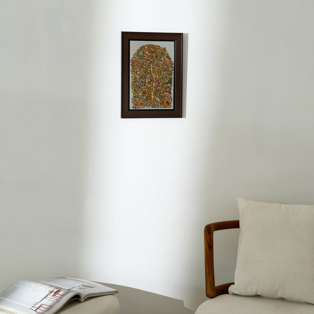 Tree of Life Mirror Painting | Hand Painted Acrylic Wall Art