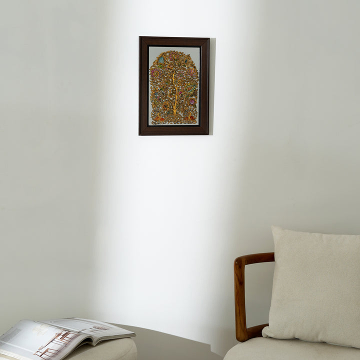 Tree of Life Mirror Painting | Hand Painted Acrylic Wall Art