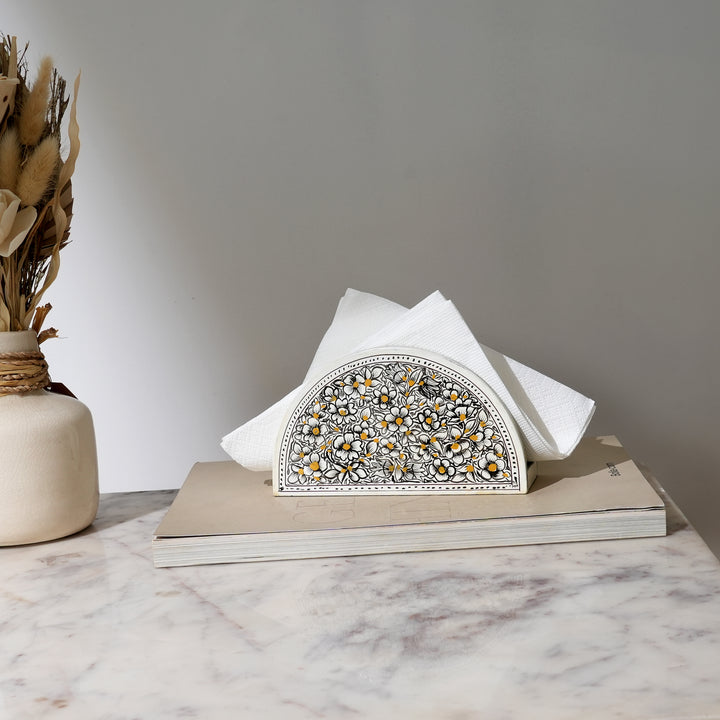 Handcrafted Wooden Tissue Paper Holder | Elegant & Functional Tabletop Organizer