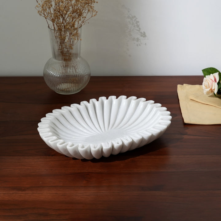 Handcrafted Marble Urli Decorative Bowl