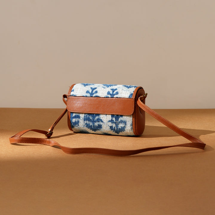 Fiber Sling Clutch Bag | Zigzag Ikat Handwoven
