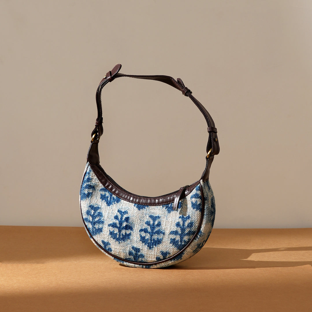 Handwoven Half Moon Sling Bag