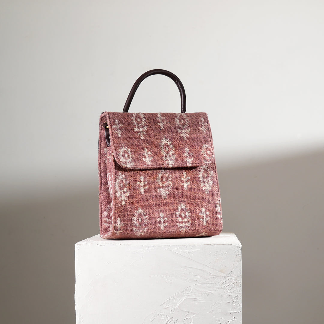 Handwoven Long Flap Sling Bag