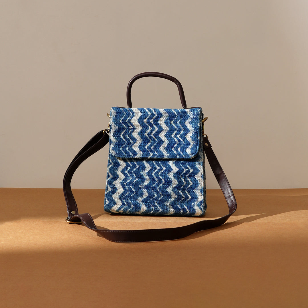 Handcrafted Long Flap Sling Bag