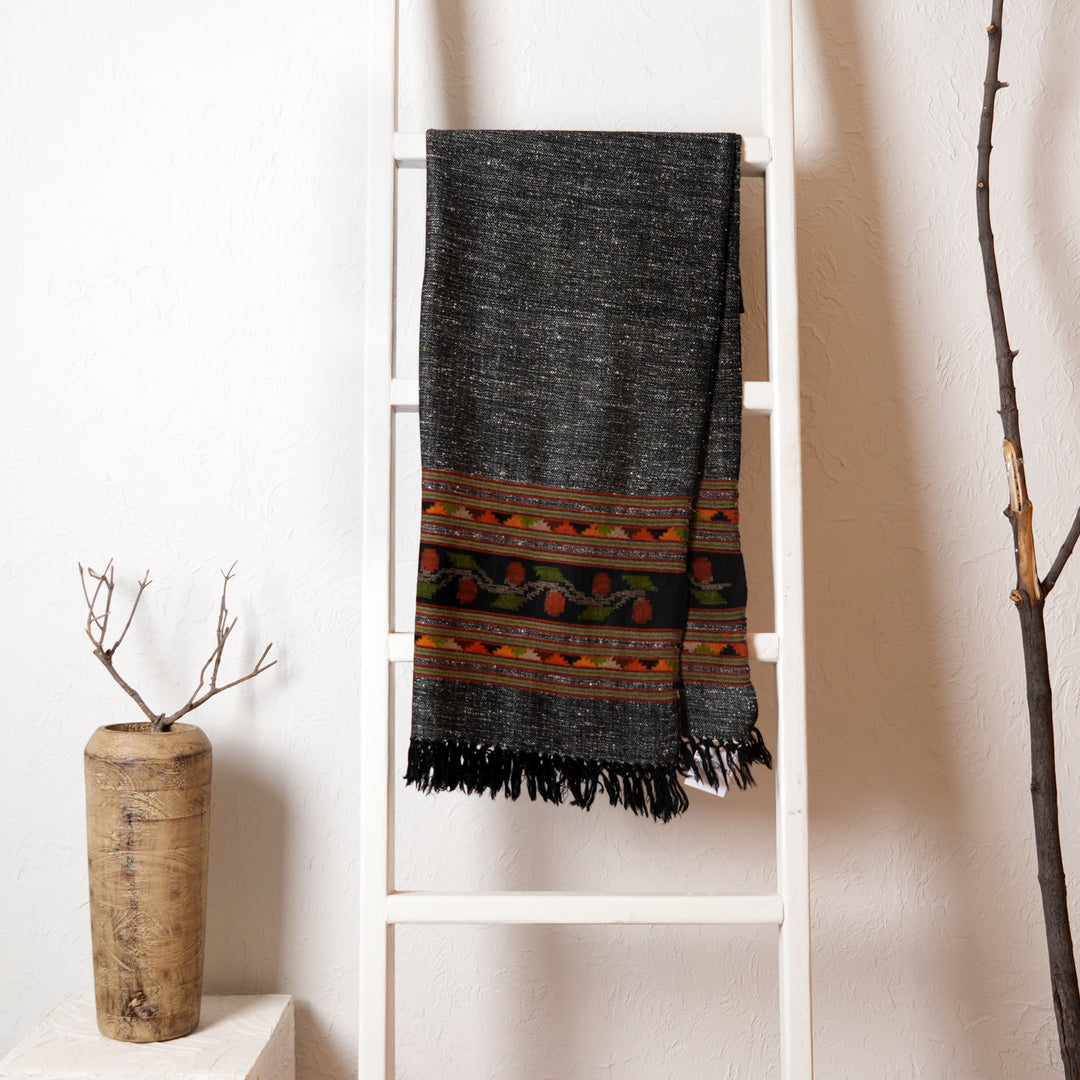 Mulberry Silk Wool Stole | Luxurious Blend for Year-Round Elegance